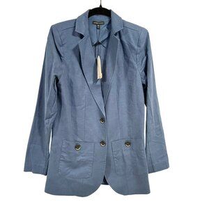Universal‎ Standard Coastal Linen Blue Blazer Size 2XS NWT